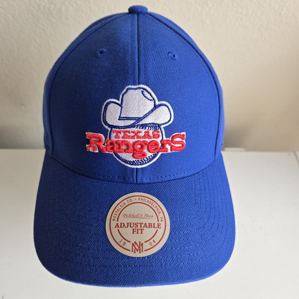 Mitchell and Ness Texas Rangers Blue‎ Snapback Hat Cap Cowboy Cooperstown
